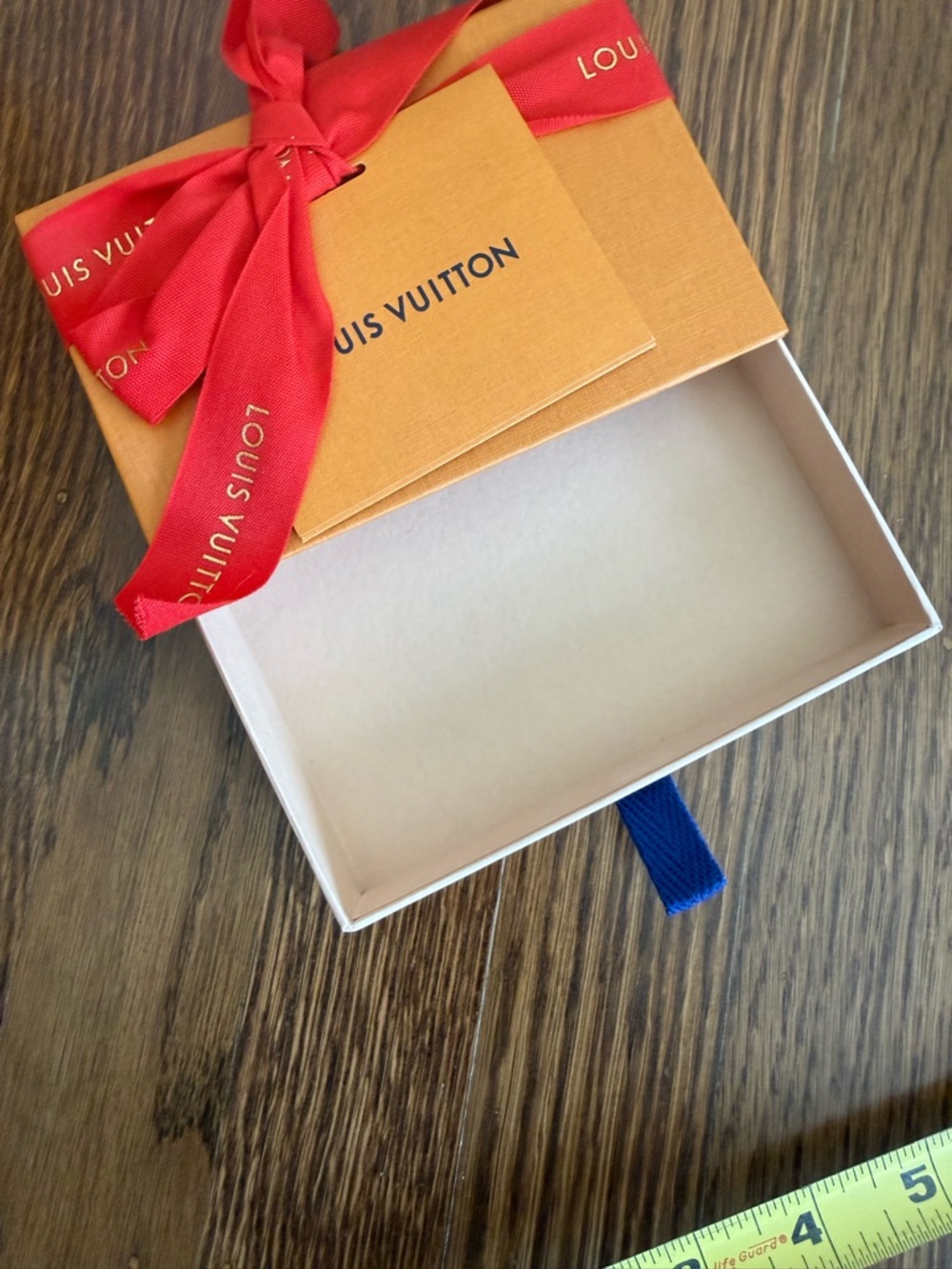 Louis Vuitton Gift Box for wallet or card case with Branded Ribbon